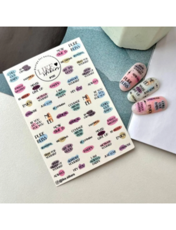 Waterdecal Stickers 100